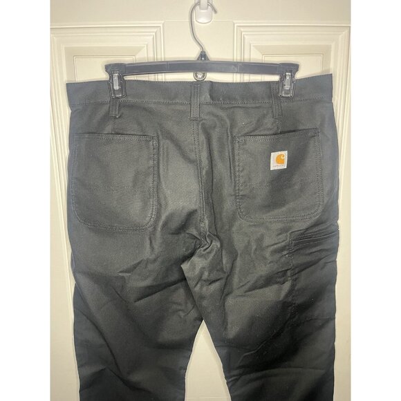 Carhartt NEW NWT Rugged Stretch Canvas Trousers Pants 38 X 34 In Black Utility - Picture 6 of 10
